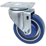 Light Duty Medium Duty 3"x 1.25" Swivel Caster Polyurethane on Aluminum Wheel