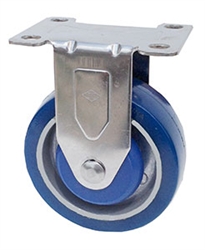 Light Duty Medium Duty 3"x 1.25" Rigid Caster Polyurethane on Aluminum Wheel