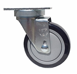 Light Duty 3.5"X1-1/4" Swivel Caster Polyurethane on Polyolefin Core