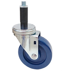 Light Duty Medium Duty 4"x 1.25" Swivel Expandable Adapter Stem Caster Solid Polyurethane Wheel