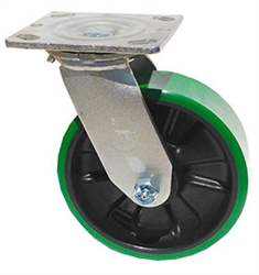 Medium Duty 4"x 2"" Swivel Caster Polyurethane on Nylon Wheel