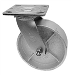 Medium Duty 4"x 2"" Swivel Caster Cast Iron Wheel