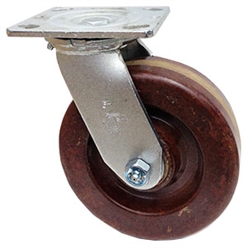 Stainless Steel Medium Duty 4"x 2" Swivel Caster High Temp Phenolic Wheel