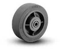 4"x 2"  Xtra Soft Grey Rubber  Non Marking Wheel Roller Bearing