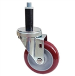 Light Duty Medium Duty 5"x 1.25" Swivel Expandable Adapter Stem Caster high performance Polyurethane Wheel