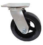 Medium Duty 5"x 2"" Swivel Caster Mold on Rubber Wheel