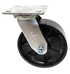 Medium Duty 6"x 2"" Swivel Caster Glass Filled Nylon Wheel