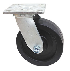 Medium Duty 6"x 2" Swivel Caster Polyolefin Wheel