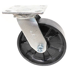 Stainless Steel Medium Duty 6"x 2" Swivel Caster Nylon Wheel
