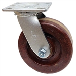 Medium Duty 8"x 2"" Swivel Caster High Temp Phenolic Wheel