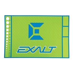 Exalt HD Rubber Tech Mat  - Lime/Blue