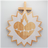 Wooden Sacred Heart of Jesus Art Wall Decor