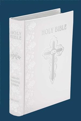 Fireside Catholic Wedding Bible NABRE White Leather