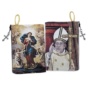 Our Lady Untier of Knots/Pope Francis Rosary Pouch
