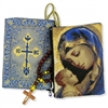 Madonna and Child Rosary Pouch