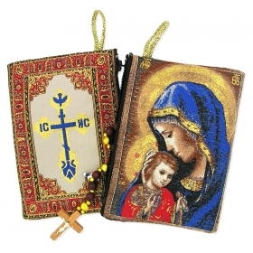 Maddona and Child Rosary Pouch