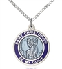 St Christopher Sterling Silver on 18" Chain