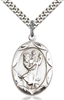 St Christopher Sterling Silver on 24" Chain