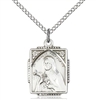 St. Therese of Lisieux Sterling Silver on 18" Chain