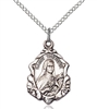 St. Therese of Lisieux Sterling Silver on 18" Chain