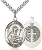 St. Benedict Sterling Silver on 24" Chain