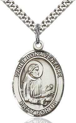 St. Bonaventure Sterling Silver on 24" Chain