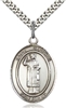 St. Stephen the Martyr Silver on 24" Chain