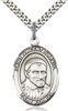 St Vincent de Paul Sterling Silver on 24" Chain