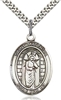 St Martin of Tours Sterling Silver on 24" Chain