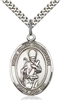 St. Samuel Sterling Silver on 24" Chain