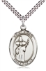 St. Aidan of Lindesfarne Sterling Silver on 24" Chain