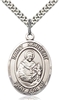 St Norbert Sterling Silver on 24" Chain