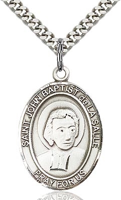 St. John the Baptist Sterling Silver on 24" Chain