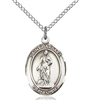 St. Barbara Sterling Silver on 18" Chain