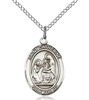 St. Catherine of Siena Sterling Silver on 18" Chain