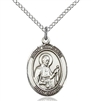 St. Camillus Sterling Silver on 18" Chain