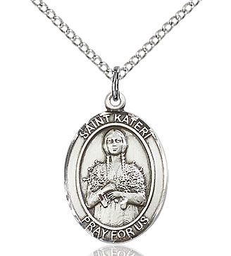 St. Kateri Sterling Silver on 18" Chain