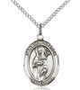 St. Scholastica Sterling Silver on 18" Chain