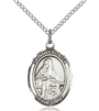 St Veronica Sterling Silver on 18" Chain