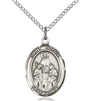 St. Scholastica Sterling Silver on 18" Chain