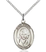 St. Giana Molla Sterling Silver on 18" Chain