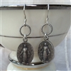 Miraculous Mary Silver Earrings