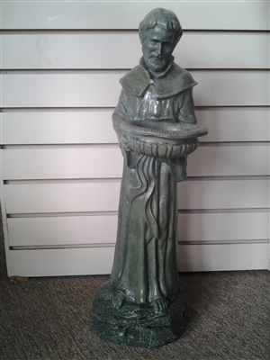 Saint Francis with bowl - 22" Outdoor Statue