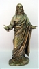 WELCOMING JESUS 12.25" BRONZE, LIGHTLY PAINTED VERONEESE