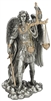 St Michael the Archangel, Scales of Justice 11" Pewter Statue