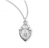 Sterling Silver Miraculous Medal Scapular Combination