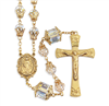 Brass Crystal Rosary