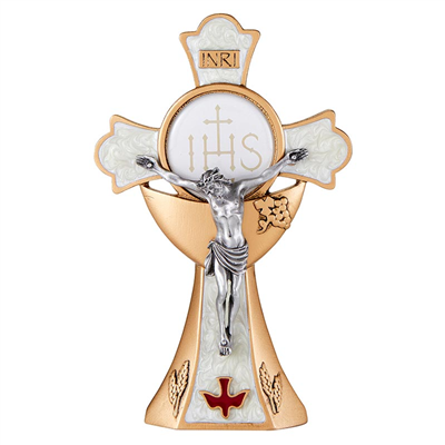 5" Holy Mass Standing Crucifix