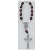 Brown Bead Auto Rosary