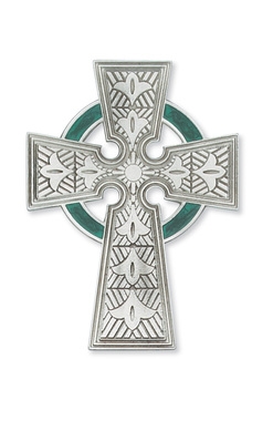 4 3/4" PEWTER CELTIC CROSS